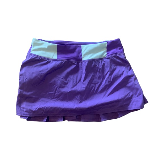 Lululemon Run Pace Setter Skirt in Power Purple Bold Stripe Sz. 6 - Picture 4 of 8